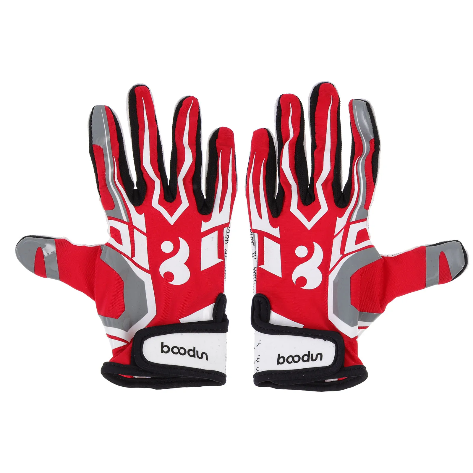 1 Pair of Practical Rugby Baseball Gloves Breathable Full finger Sports