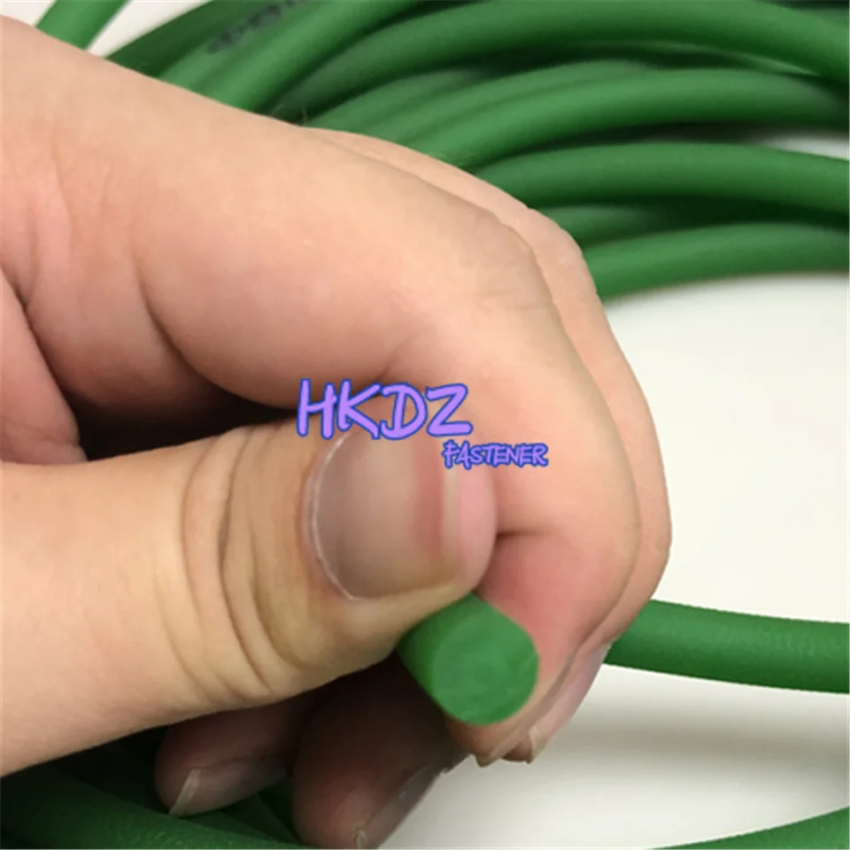 Cinghia Trasmissione In Poliuretano Verde - Nastro Sincrono Rotondo 2-20mm Per Macchine Industriali