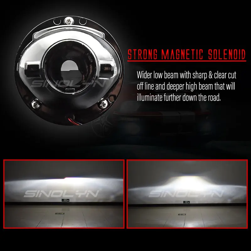 Billig Sinolyn Nebel Lichter Bixenon Für Ford Focus Subaru Forester Renault Duster Mitsubishi Pajero Peugeot 407 H11 d2H HID Fahren Lampe