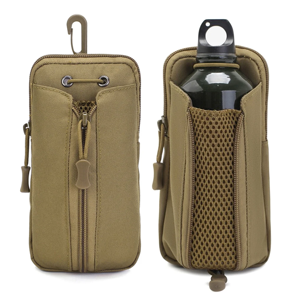 Tactical Utility MOLLE Bag Phone Pouch Belt Waist Water Bottle Case Cover 