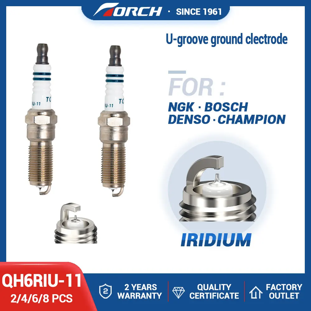 2-8PCS-Iridium-Candles-TORCH-QH6RIU-11-Replace-for-LTR6IX-11-LTR6IX11 ...