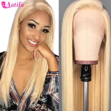 

613 Lace Frontal Wig Honey Blonde 13x4 Wig Straight Lace Wig Human Hair Wigs Peruvian Hair With Transparent HD Lace Pre Plucked