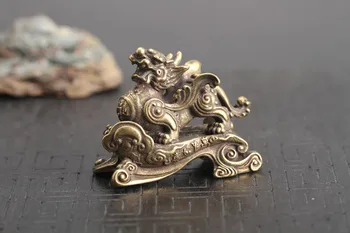 

Auspicious animal Kirin BRONZE KEY clasp handle auto ornament hanging handicraft