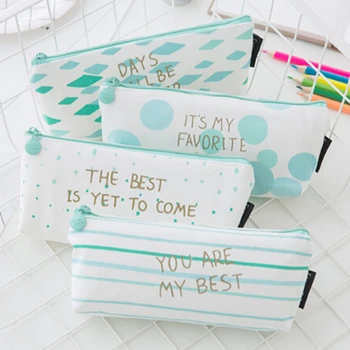 

Canvas Pencil Bag Multifunctional Zipper Storage Bag For Storing Pen Makeup Brushes Storage Bag Creative Inverted Trapezoid Bags