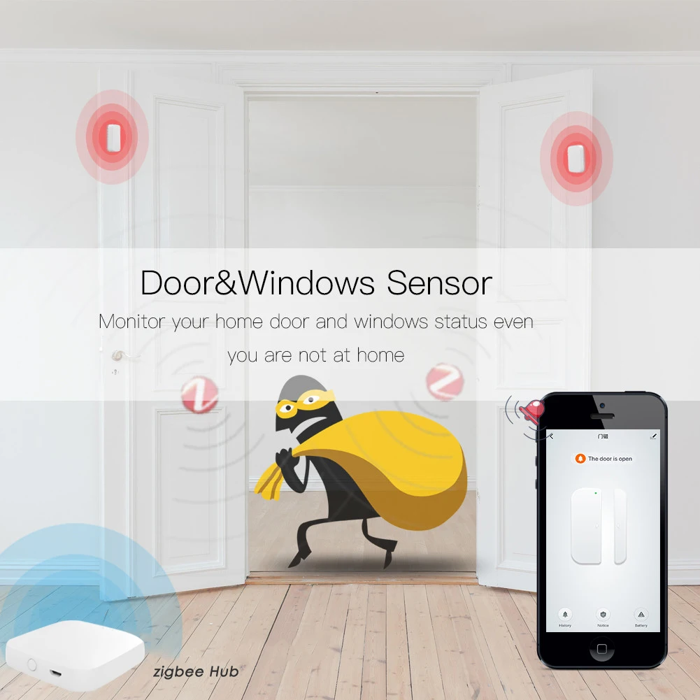 Sensor de Porta Sensor de Umidade Sensor de Movimento Aplicativo de Vida Tuya Zigbee Gateway Temperatura Pir Zigbe Inteligente Hub - Image 4