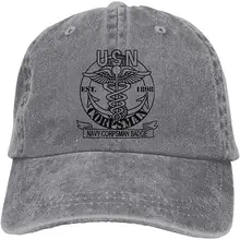 Мужская и Женская бейсбольная кепка в морском стиле, джинсовая кепка для папы, Кепка для водителя грузовика