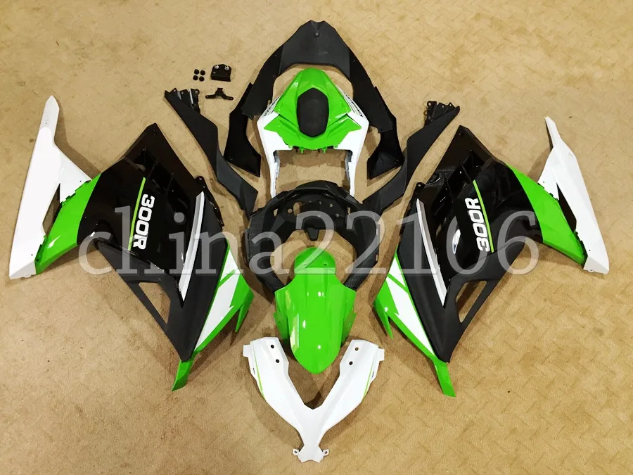 

Injection Mold New ABS Motorcycle Fairings Kit Fit for Kawasaki Ninja300 ZX300R EX300 300R 2013 2014 2015 2016 2017 New style
