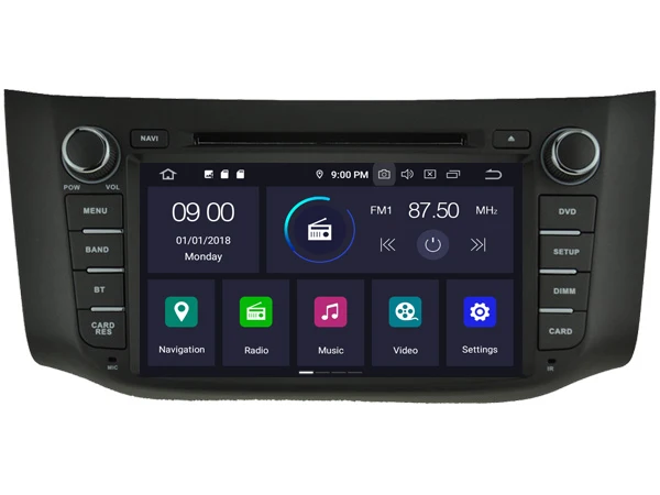 RUISO 4g+ 64g 8-Core автомобильный DVD плеер Android 9,0 для NISSAN SYLPHY Автомобильный мультимедийный DVD Авто Радио Стерео 1080P GPS wi-fi DVR dab obd ips
