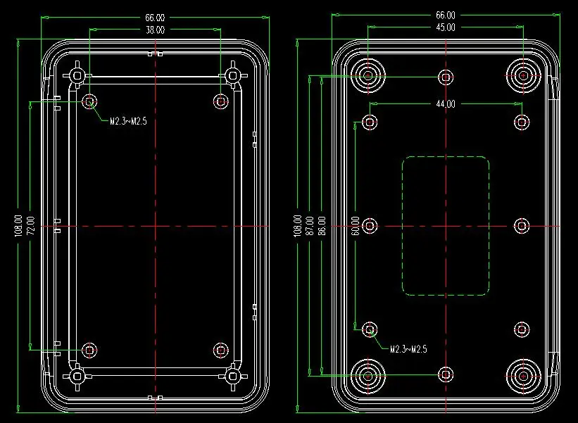 szomk handheld plastic box for electronics instrument housing plastic enclosure for pcb design junction box device project box 1