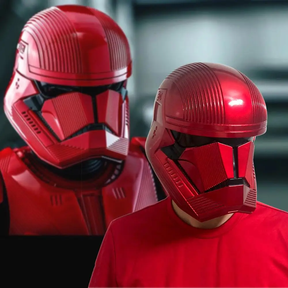 2019 фильм Звездные войны 9 The Rise of Skywalker Sith Trooper Косплей шлемы Красная маска ПВХ