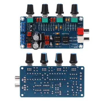 

Dual AC 12V-18V NE5532 Preamplifier Volume Tone Treble Midrange Bass Control Board DIY Kits