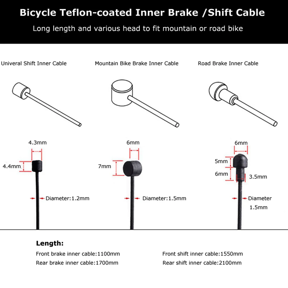 Горячее покрытие переключающий внутренний кабель MTB для дорожного велосипеда, на переднее заднее тормоза строка переключения основной тормозной провод веревка велосипед велосипедные аксессуары