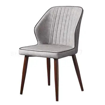 

Postmodern light luxury home dining chair American designer backrest desk chair hotel bedroom soft bag cosmetic chair