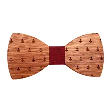 Ручной работы деревянный галстук бизнес мужской унисекс костюм рубашка Свадебный Жених классический трендовый простой роскошный высококачественный деревянный галстук-бабочка подарки