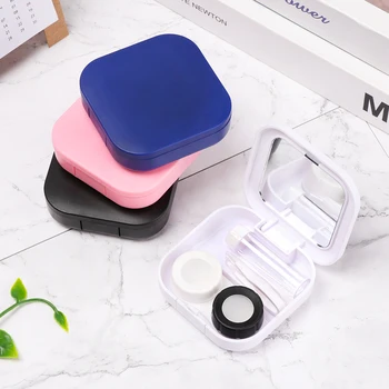 

Portable Travel Classic Portable Plastic Contact Lens Case for Men and Women Container Holder Lenses Box Storage Soaking Box