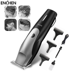ENCHEN Hair Clippers with T Blade Close Cutting Haircut Kit Cordless Rechargeable Electric Trimmer for Men Kids Home Travel
