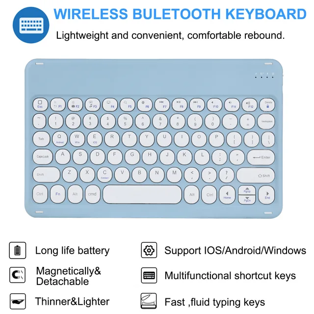 Wireless Magic Keyboard for iPad Air 4 10 2 9th Generation Case Pro 11 12 9