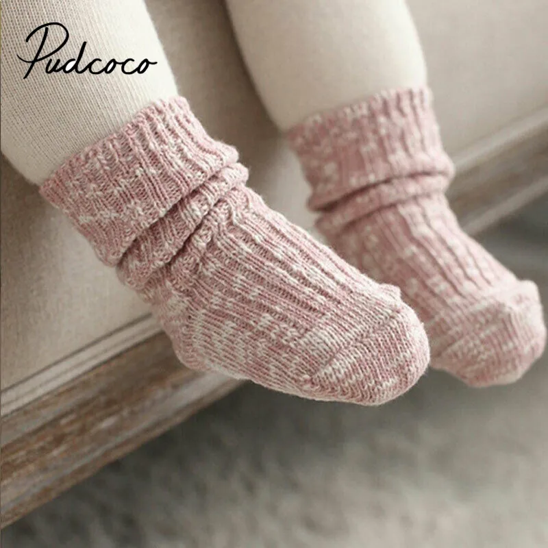 Kids Candy Color Cotton Socks Anti Slip Socks Infant Baby Girls Boys Soft Socks 