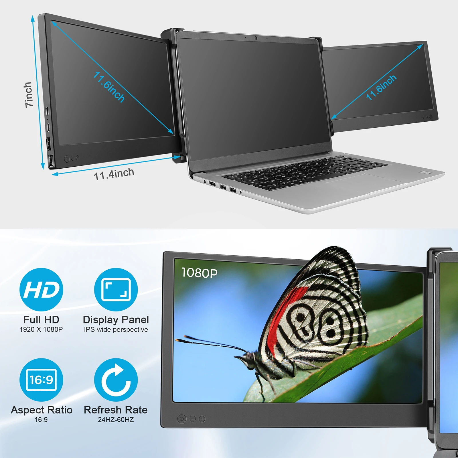 Dual Monitor 1920X1080P Full HD Gaming 