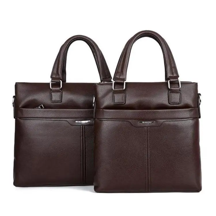 

1607 # MEN'S Briefcase Cross Verticle 3 PCs Color Black And White with Pattern Brown Khaki