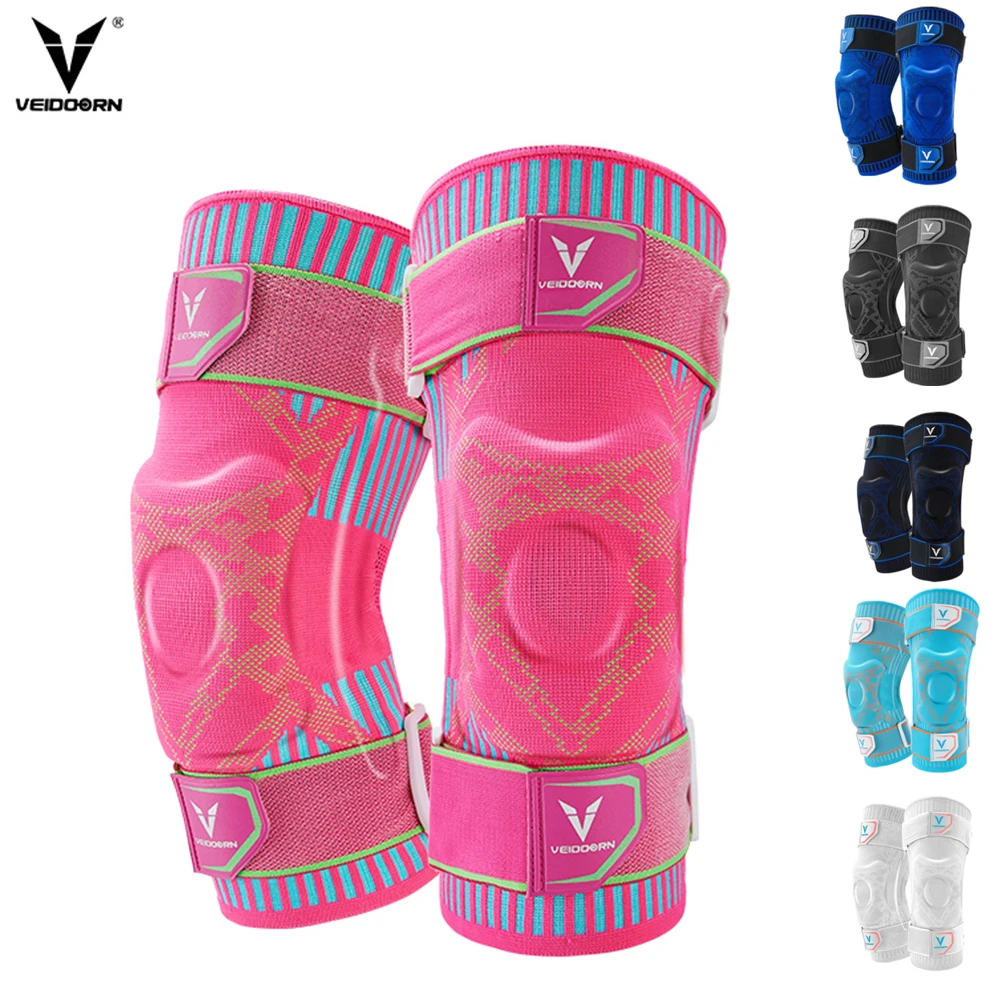 

Veidoorn 1PCS Elastic Knee Support Sleeve Brace Kneepad Gym Gear for Sports Fitness Patella Running Basketball Football Tennis