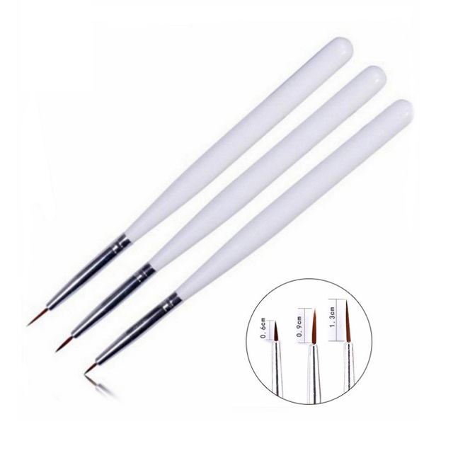 Art Brush Set Manicure Tools Gradient Gel Nail Polish Builder Drawing Carving Ombre Brushes French Nail Design Painting Pen