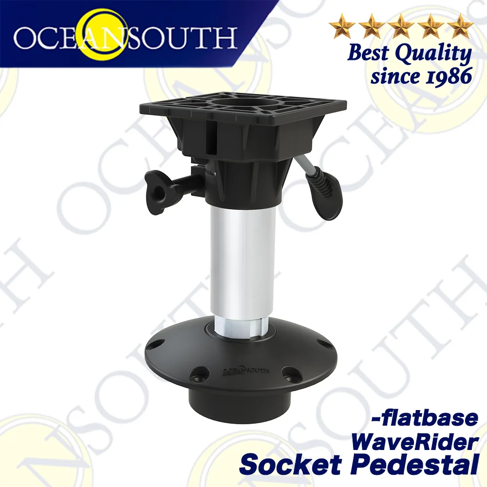 Oceansouth Waverider Socket Pedestal Flat Base Aluminium Anodised Shaft ...