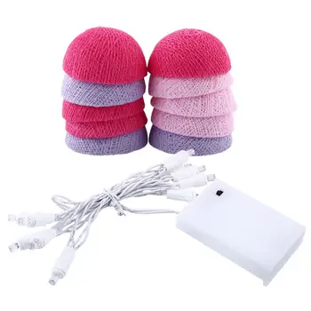 

Pink+Blue Cotton Ball Lights Christmas String Light Home LED String Light Decor Gift 10Ball Outdoor Holiday Lighting Wedding