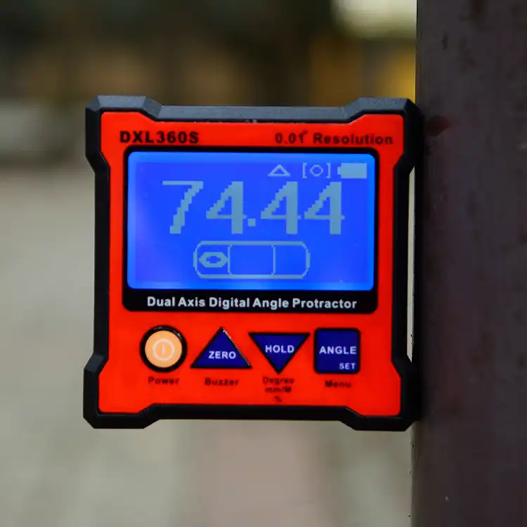 DXL360S Dual Axis Digital Angle Protractor with 5 Side Base
