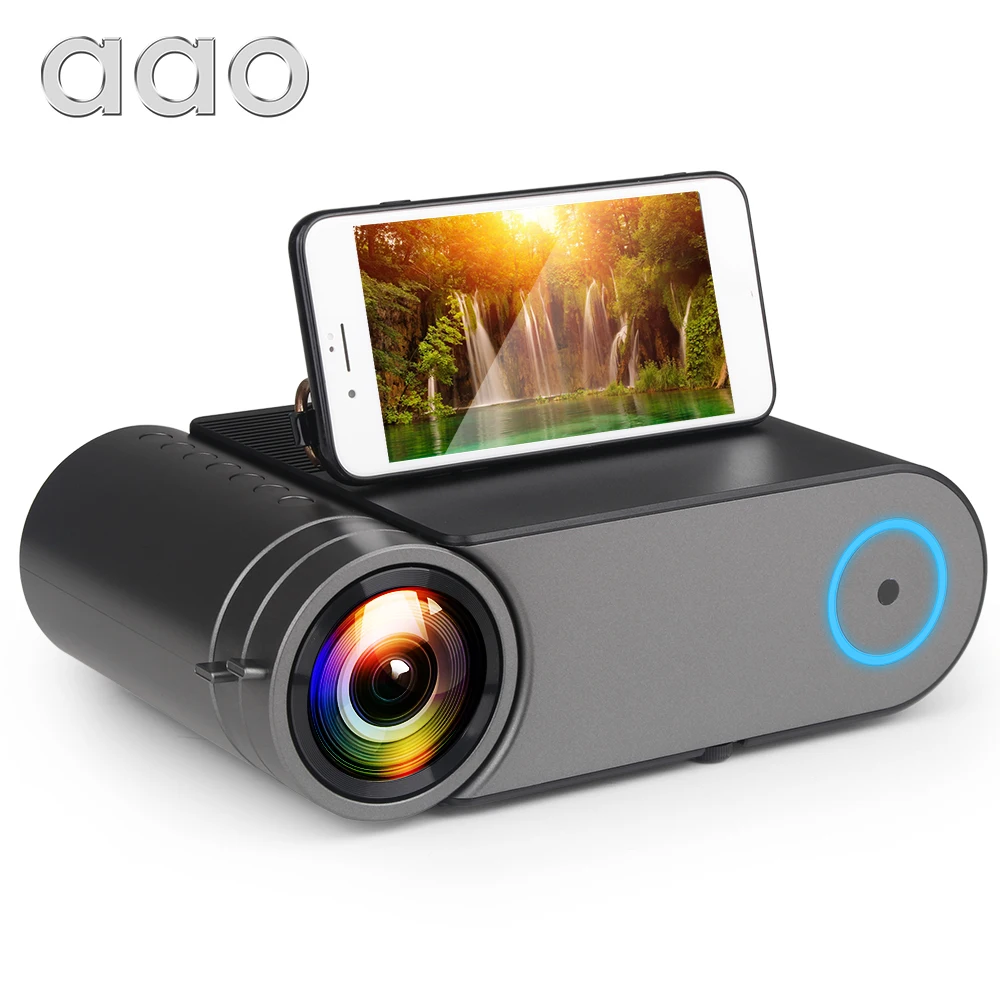 AAO YG420 Мини LED 720P проектор естественное разрешение 1280x720 портативный WiFi Multi Screen для