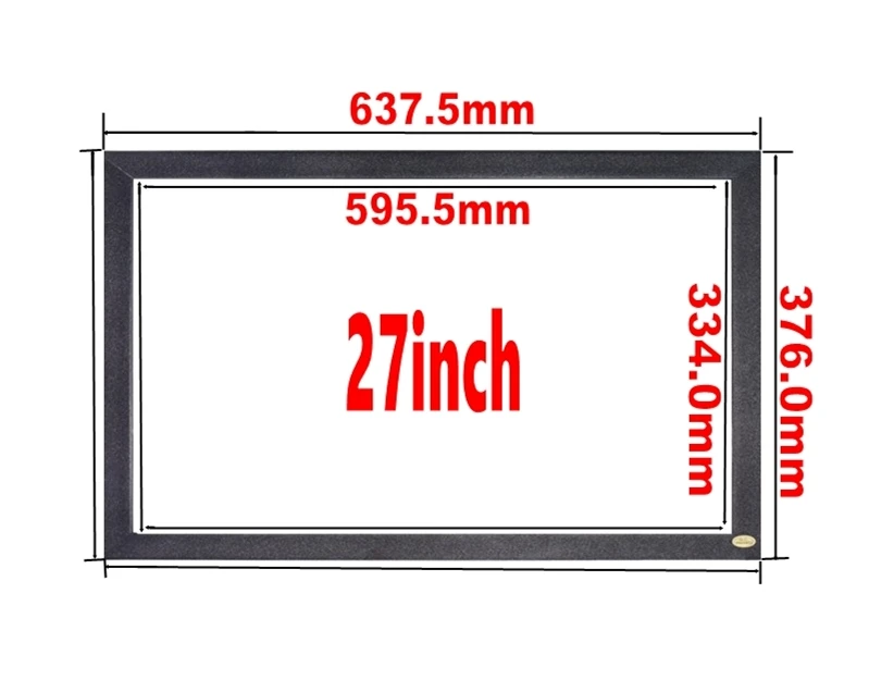 ZZDtouch 27 inch IR touch frame 2 points infrared touch screen panel multi touchscreen overlay for monitor pc