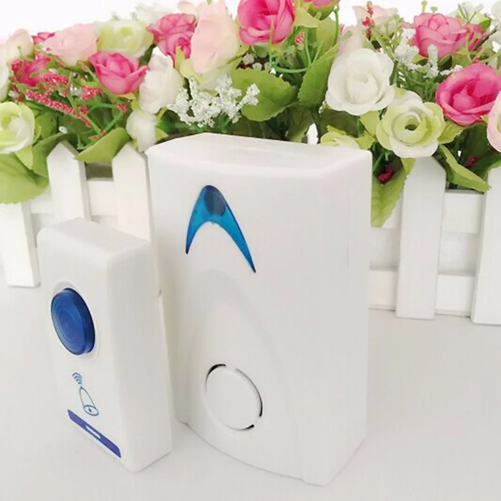 1 pcs LED Wireless Chime Door Bell Gate Alarm Doorbell & Wireles Remote control 32 Tune Songs Drop Shipping C1 New Arrival