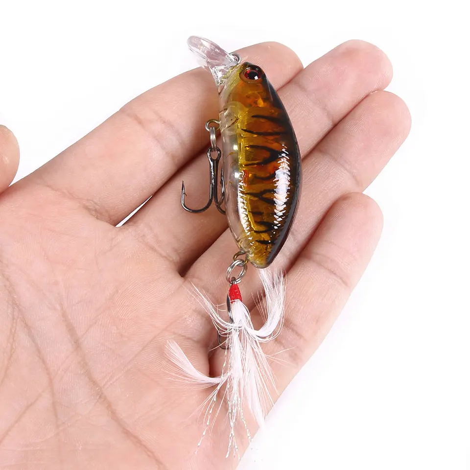 10 Leurres De Pêche HENGJIA 6cm/4,5g - Appâts Nageurs Pour Carnassiers (brochet, Perche...)