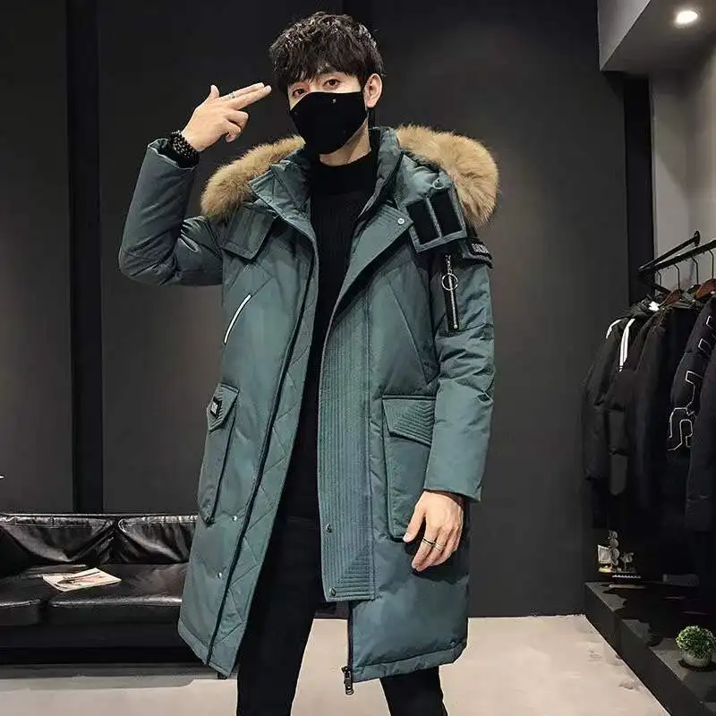 UP 90%Down Jackets  new winter  down jacket high quality Detachable Fur Collar male's jackets thick warm Outdoor windproof