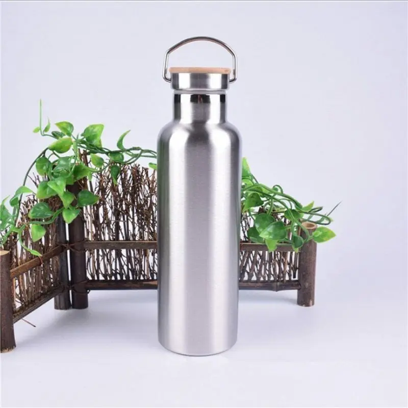 

Insulated Stainless Steel Bottle Creative Sports Bottle Double Layer Spacious Outdoor Vacuum Bottle