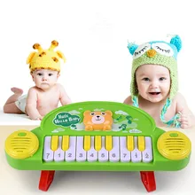 Детские игрушки 13-24 месяцев музыкальный инструмент Детские игрушки для малышей животное пианино развития Музыкальные Развивающие игрушки для детей подарок