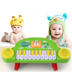 Детские игрушки 13-24 месяцев музыкальный инструмент Детские игрушки для малышей животное пианино развития Музыкальные Развивающие игрушки