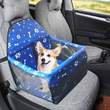 

Foldable Oxford Cloth Pet Dog Car Seat Cover Portable Travel Dog Carrier Outdoor Safe Mesh Dog Cat Car Seat Basket