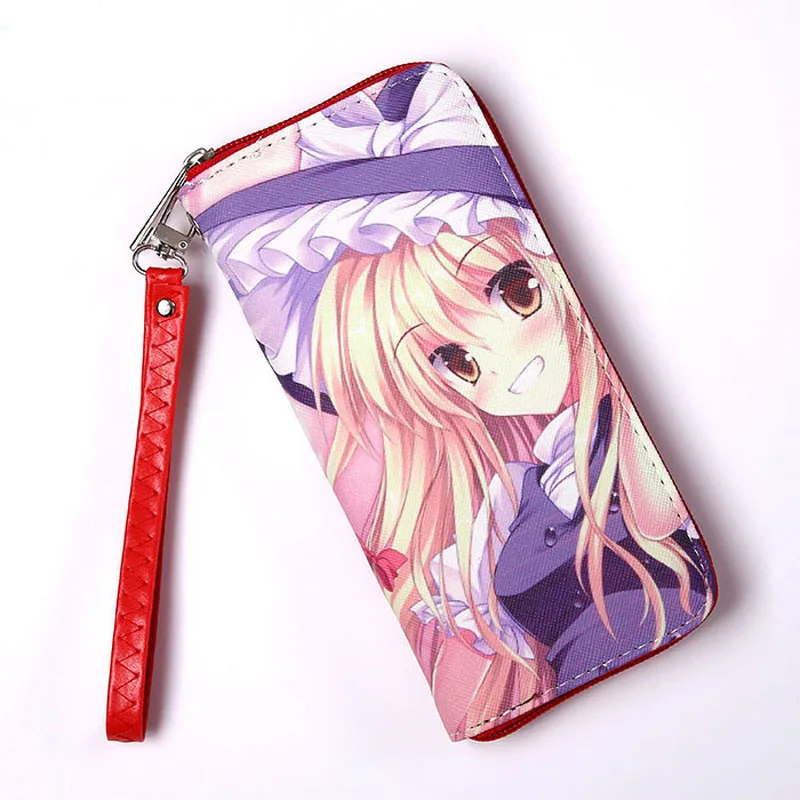 Touhou Project Аниме Дата живой Длинный кошелек на молнии Tokisaki Kurumi/Izayoi Miku из искусственной кожи кошелек - Цвет: Touhou Project