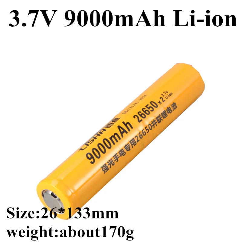 3X 9900mAh leistungsstarker Akku 3,7 V Li-Ionen-Akku zoombare Taschenlampe 3X 9900mAh leistungsstarker Akku 3,7 V Li-Ionen-Akku zoombare Taschenlampe