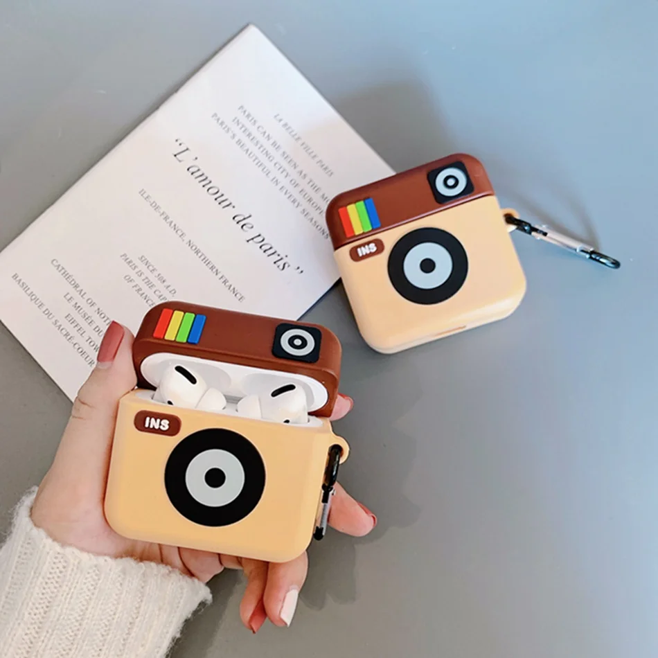 3D Earphone Case For Airpods Pro Case Silicone Stitch Cat Cartoon Headphone/Earpods Cover For Apple Air pods Pro 3 Case Keychain