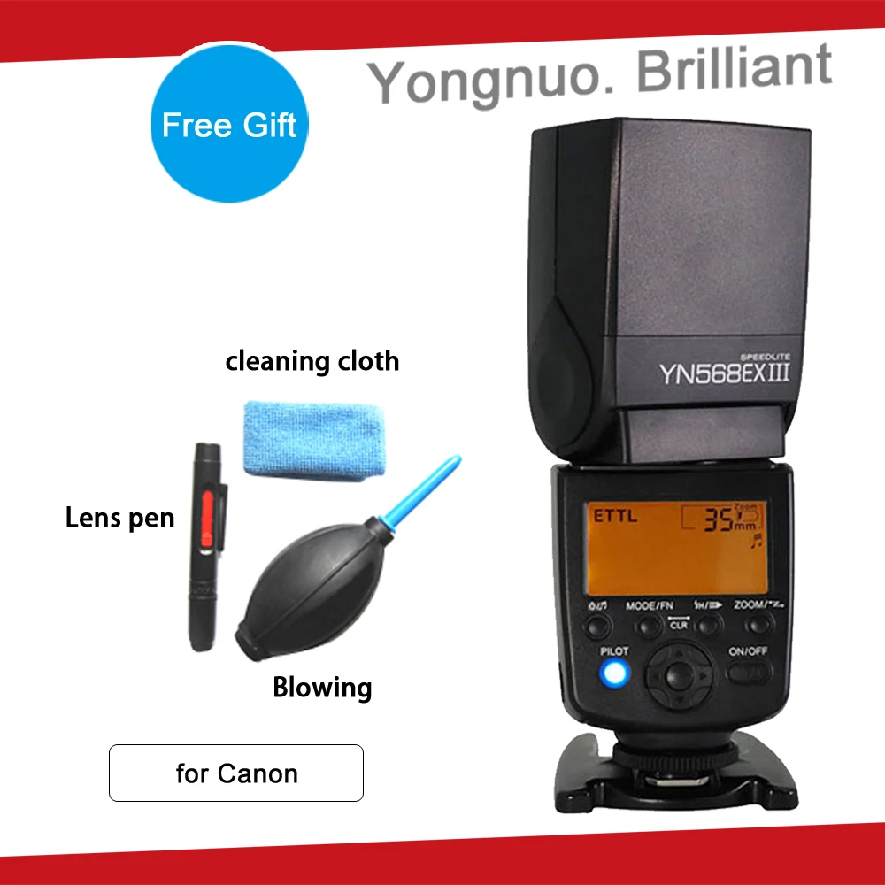 YONGNUO YN568EX III YN568-EX III Беспроводная ttl HSS Вспышка Speedlite для Canon 1100d 650d 600d 700d для Nikon D800 D750 D7100 D810 - Цвет: Flash fit for canon