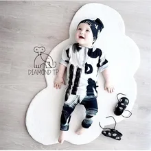 Облачный напольный коврик из хлопка детский коврик, напольный ковер игровой коврик ползающий коврик товары для дома дверной коврик девушка коврик для комнаты