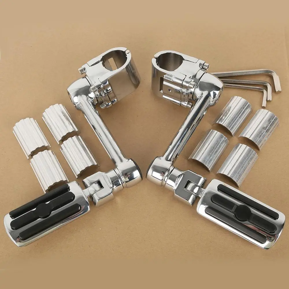 2Pcs 32mm Chrome Motorcycle Foot Pegs Footrest with Mount Fit For GoldWing GL1500 GL1800 Motorcycle Foot Pegs 2Pcs 32mm Chrome Motorcycle Foot Pegs Footrest with Mount Fit For GoldWing GL1500 GL1800 Motorcycle Foot Pegs