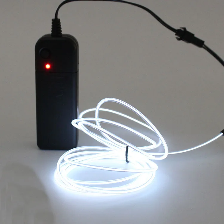 Neon Light Sewing Edge EL Wire Led Dance Party Decor Car Lights Neon LED lamp Flexible 2m Rope Tube LED Strip 2M Length