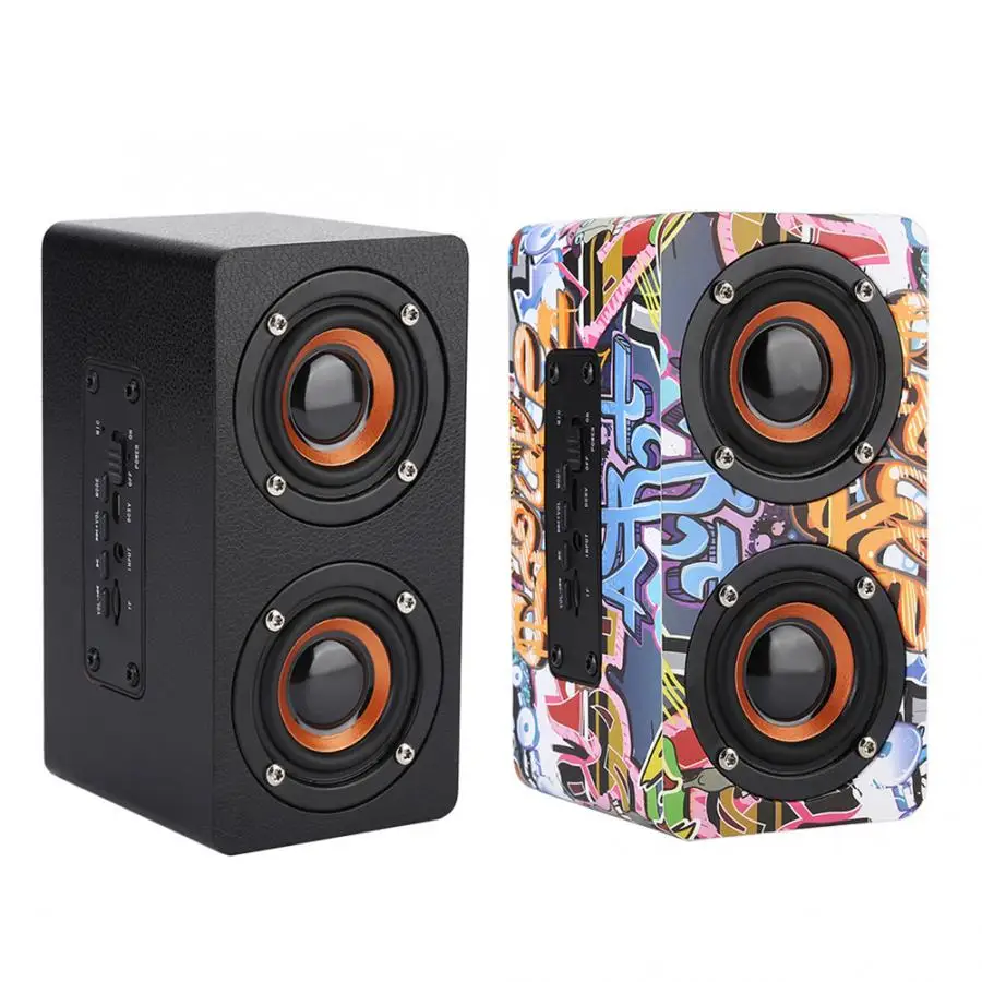 

speaker waterproof speaker Wooden Dual-speaker Speaker Subwoofer Hands-free Call HiFi Stereo HOT