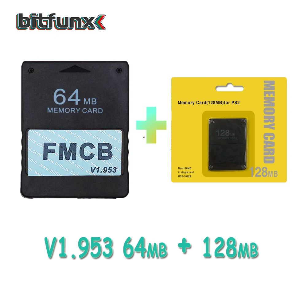 FMCB 64MB AND 128MB V1.953 FMCB McBoot карта 8 Мб/16 Мб/32 Мб/64 МБ+ набор карт памяти 8 Мб/16 Мб/32 Мб/64 МБ/128 МБ - Цвет: FMCB 64MB AND 128MB