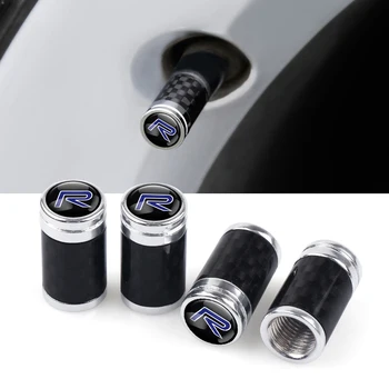 

Car Styling 3D R design Emblem Sticker metal Carbon Fiber Wheel Tire Valve CapS For Volvo XC60 XC90 S60 S80 S40 V40 V60 V70 V50