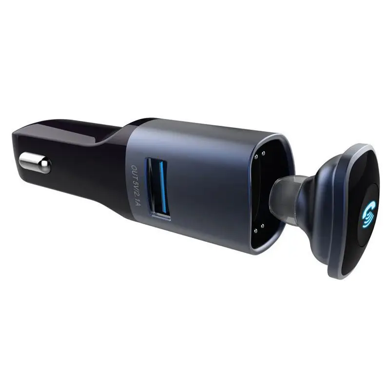 

Smart Car Charger Bluetooth Hands Free Kit/Headset with AUX Audio Output/Mic