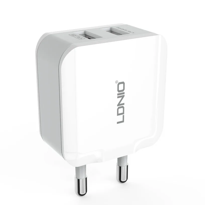 

Ldnio Force Denau 2.4A Dual-Port USB Charger Applicable Mobile Phone Apple Travel Direct Charging A2201 Charger